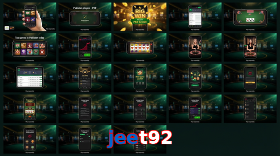 Main screen of Jeet92 bet page for PK players